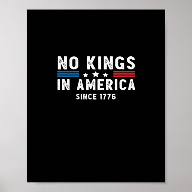 I Amerika är presidenter inte kungar Minimal ren Poster (Framsidan)