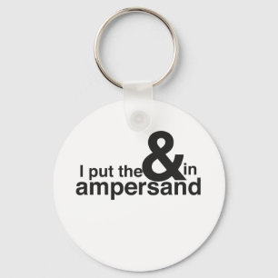 & i Ampersand Nyckelring
