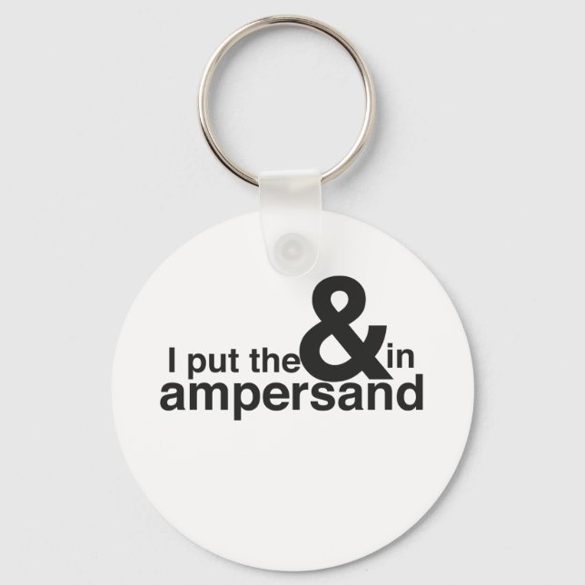 & i Ampersand Nyckelring (Framsida)