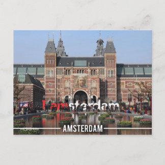 I Amsterdam Landmark, Amsterdam Holland Vykort