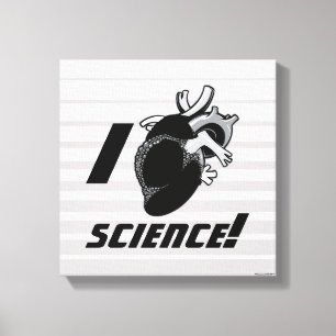 I (Anatomical Heart) Science Canvastryck
