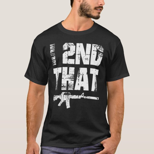 I andra ändet som Gun American Patriotic Second Am T Shirt (Framsida)