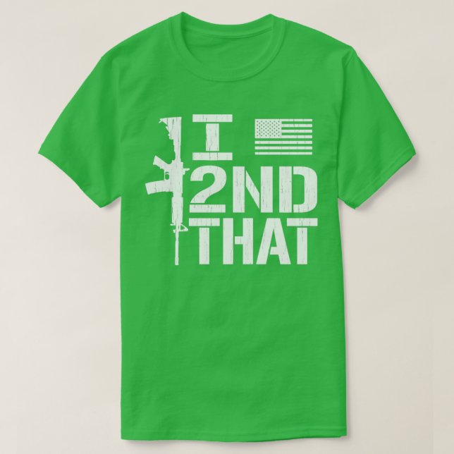 I andra ändringen av Patriotic Gun-Högerna T Shirt (Design framsida)