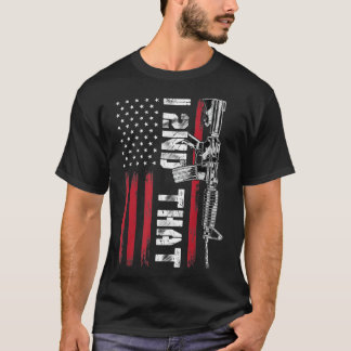 I andra ändringen Pro Gun American Flagga T Shirt