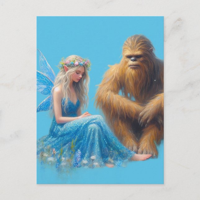 I ängen med Sasquatch Vykort (Framsida)