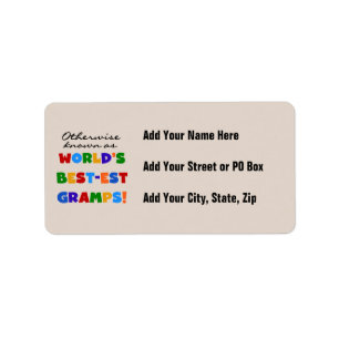 I annat fall känt som bästa Gramps Adressetikett