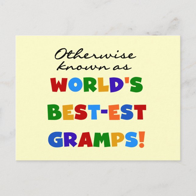 I annat fall känt som bästa Gramps Vykort (Framsida)