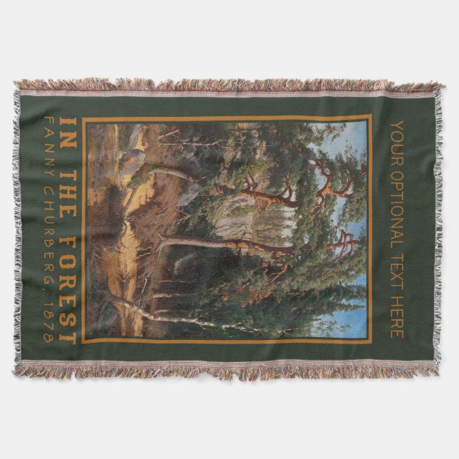 "I anpassningsbarna Forest" Filt (Framsidan)