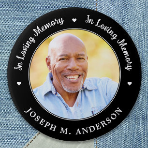 I Anpassningsbarna Loving Memory Photo Memorial Fu Knapp