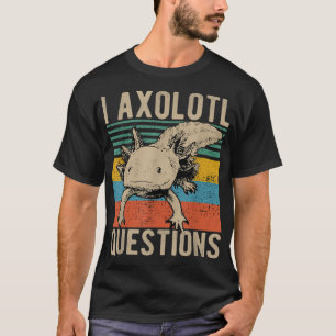 i aolotl frågor Barn ungdomar vuxna retro rolig A T Shirt