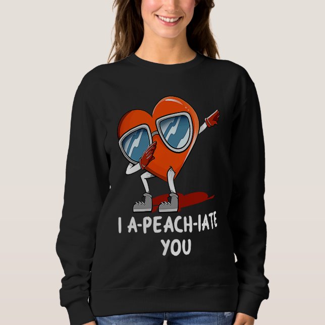 I Apeachiate You  Valentines Day Humor Matching Co T Shirt (Framsida)
