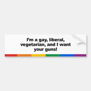 I' M ett glad frisinnad vegaterian och mig Bildekal