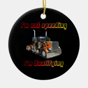 I' M som inte rusar Julgransprydnad Keramik