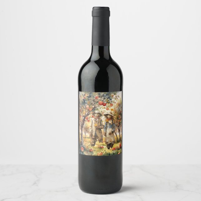 I Apple-arrangemanget Vinflaska Etikett (Framsida)