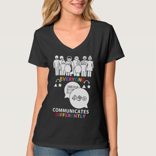 I april 2010 Bära vi Röda i stället för autism fol T Shirt (Framsida)