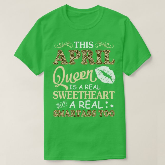 I april är det en verklig smartsling att t shirt (Design framsida)
