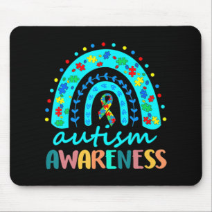 I april Bära Blue Autism Rainbow Awareness Mon Musmatta