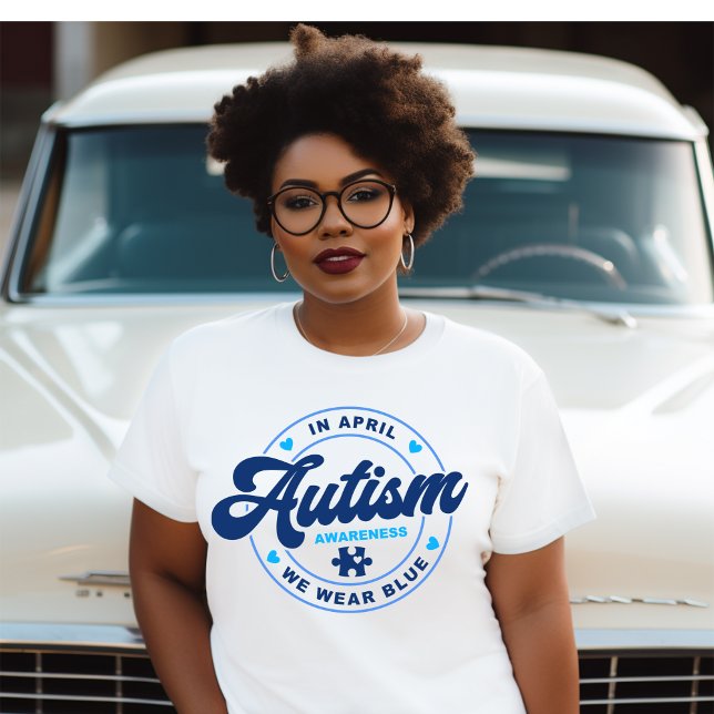 I april Bära Blue Autism T-shirt (Skapare uppladdad)