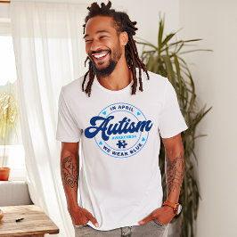 I april Bära Blue Autism T-shirt
