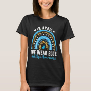 I april Bära vi Blue Autism Awareness Month Puzzl T Shirt