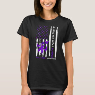 I april Bära vi Lila Sarcoidos Awareness Mont T Shirt