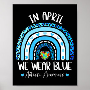 I april i år blåser vi Bära Autism Awareness Month Poster