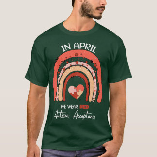 I april uppmärksammade vi Bära Red Autism Awarenes T Shirt