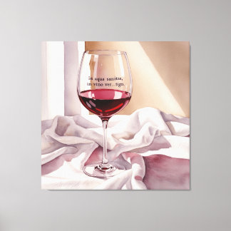 I Aqua Sanitas i Vino Vertigo Canvastryck