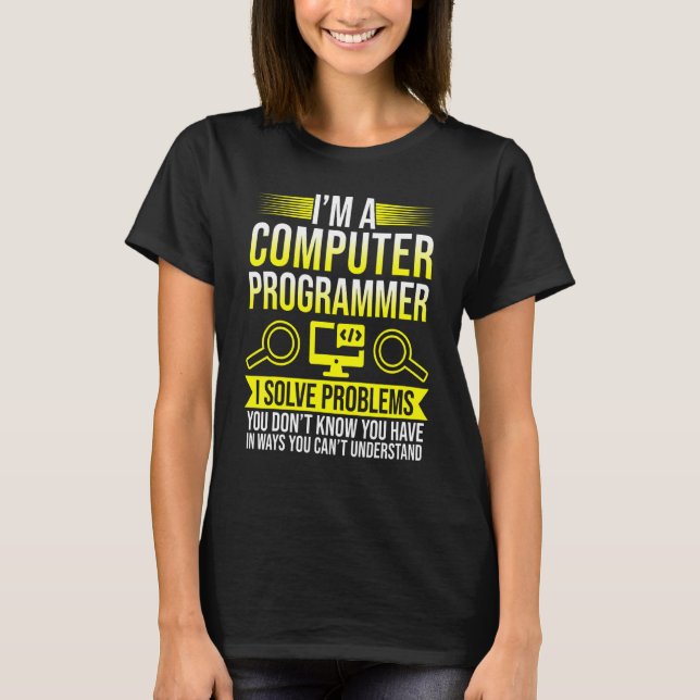 I är en datorprogrammerare i lösning av problem V2 T Shirt (Framsida)