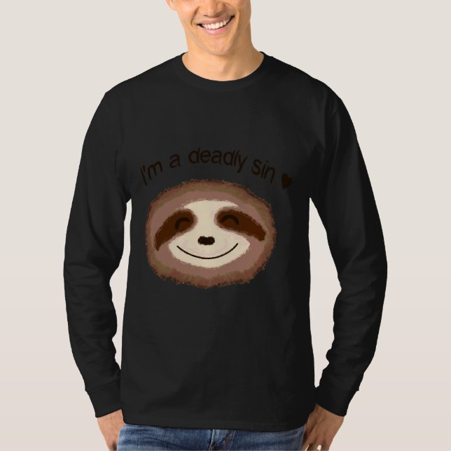 I är en Dold Sin Sloth-Mörk T Shirt (Framsida)