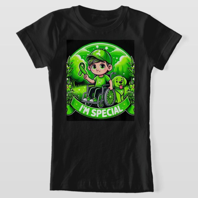 🌟 I är Speciell - Konstruktion för Cerebral Palsy T Shirt (Laydown)
