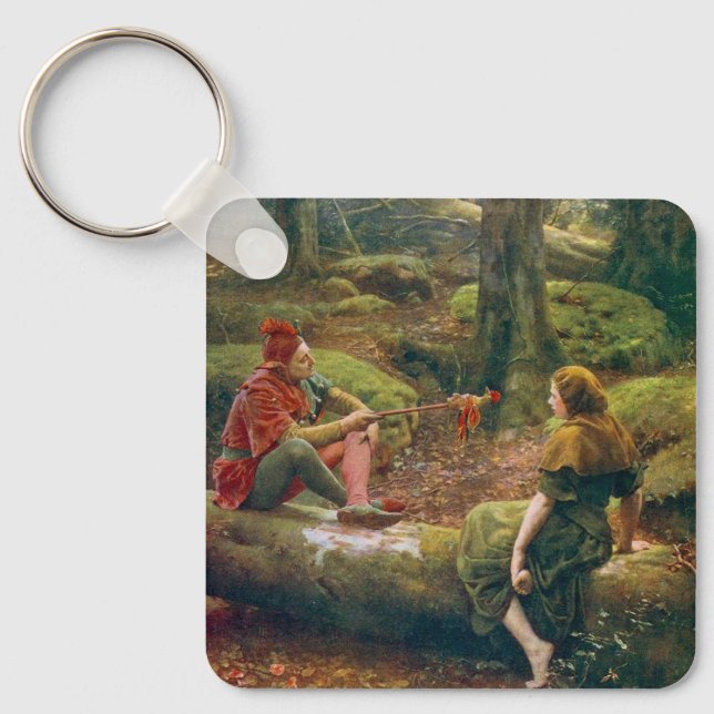 I Ardens skog, c. 1892 av John Collier Nyckelring (Framsida)