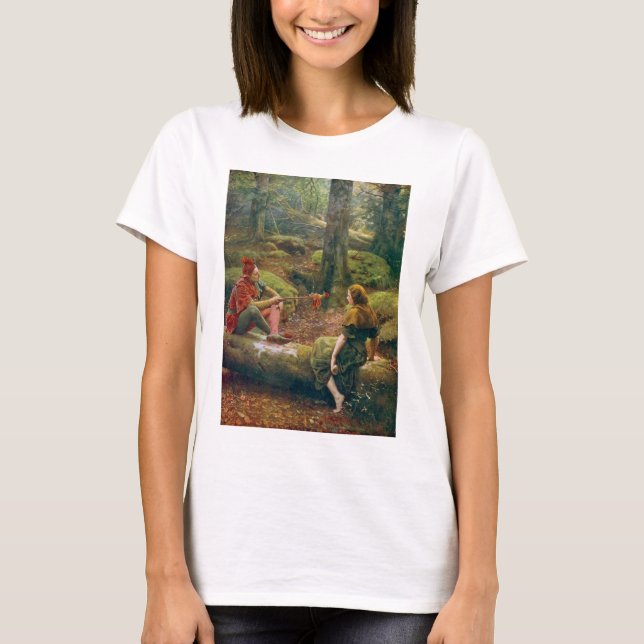 I Ardens skog, c. 1892 av John Collier T Shirt (Framsida)