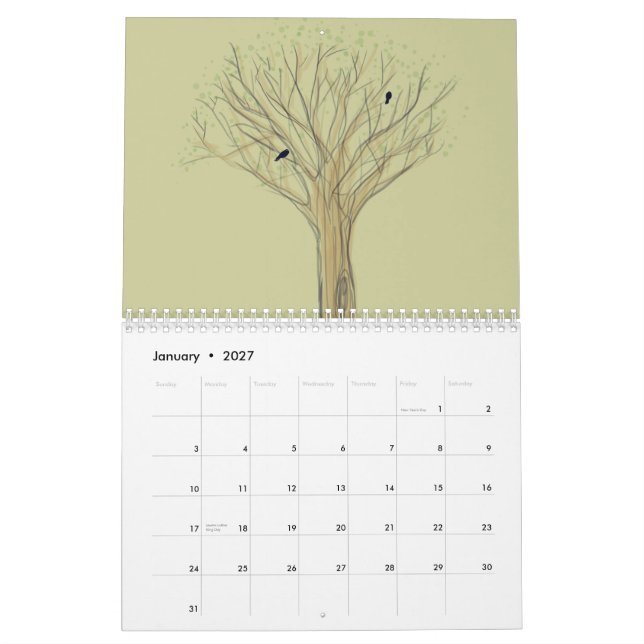 I året 2012 kalender (Jan 2027)