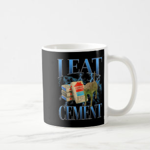 I Ät Cement Cursed Cat Funny Odely Specific Memor Kaffemugg