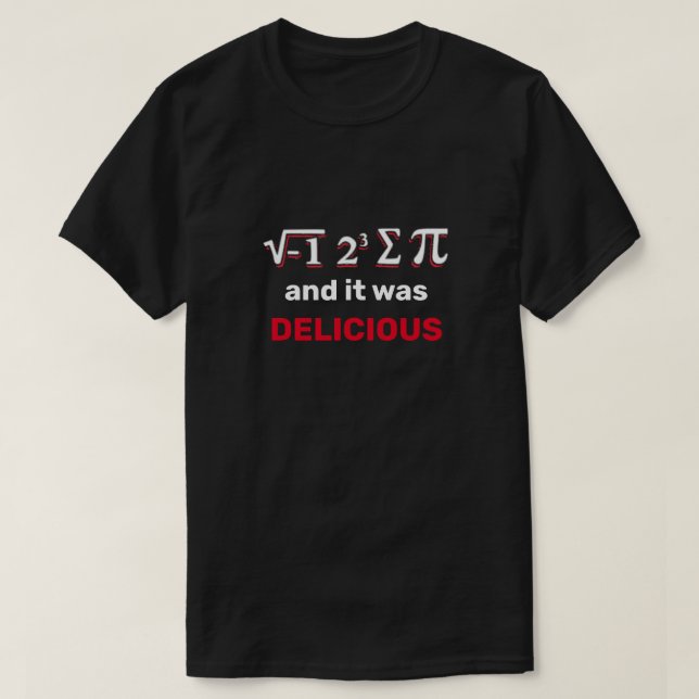 I Ate Sum Pi T-Shirt (Design framsida)