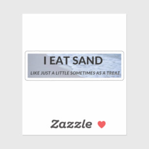 i äter sand, lustigt, sand, stötfångare, membran, klistermärken