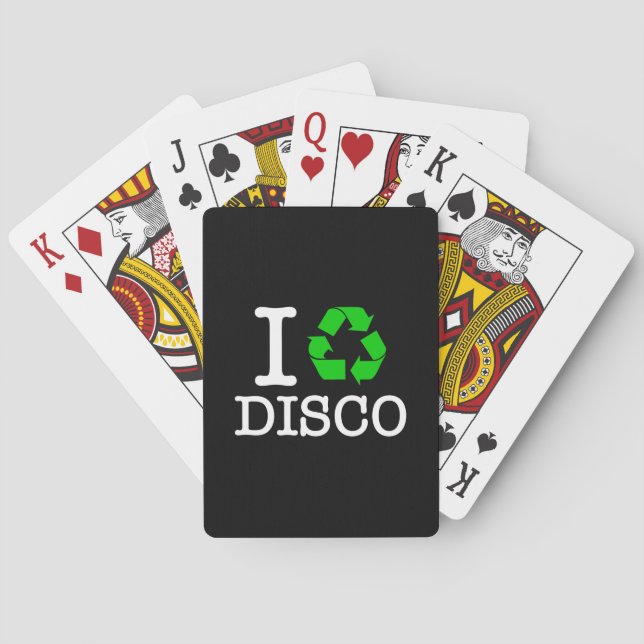 I Återvinna Disco Casinokort (Baksidan)