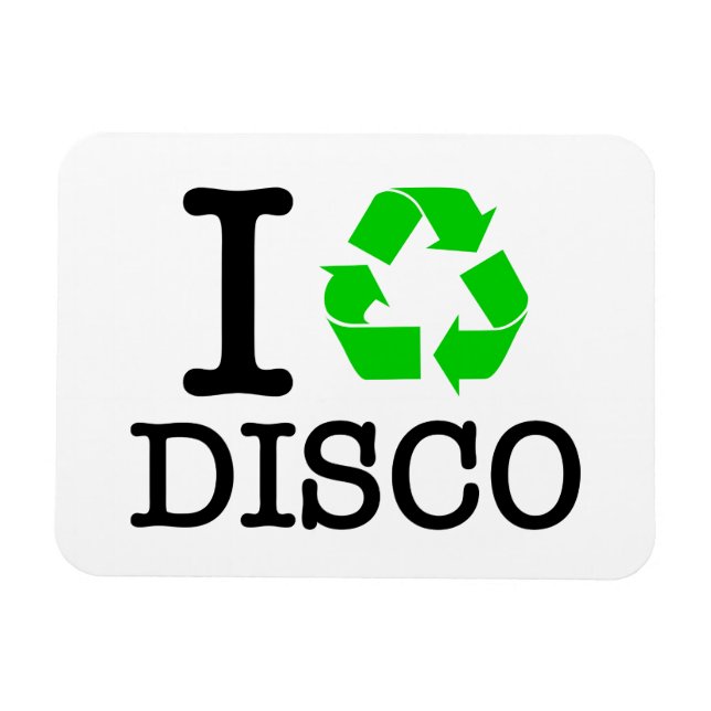I Återvinna Disco Magnet (Horisontell)