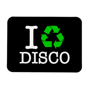 I Återvinna Disco Magnet