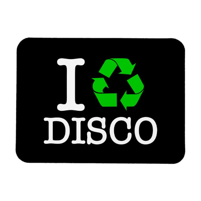 I Återvinna Disco Magnet (Horisontell)