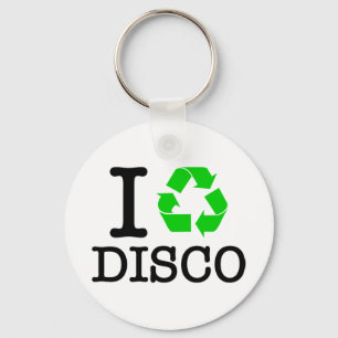 I Återvinna Disco Nyckelring