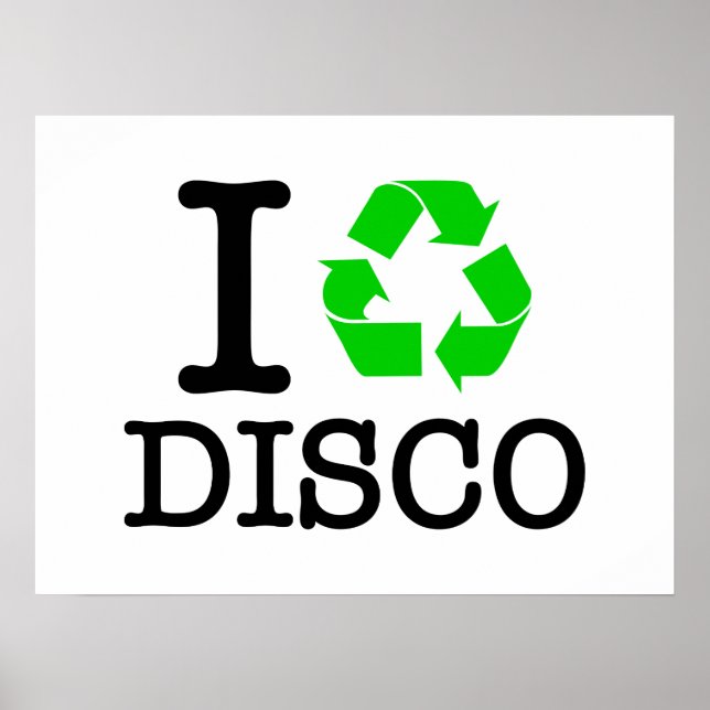 I Återvinna Disco Poster (Framsidan)
