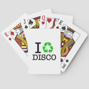 I Återvinna Disco Spelkort
