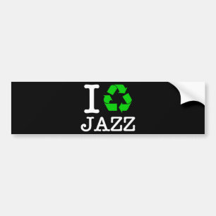 I Återvinna Jazz Bildekal