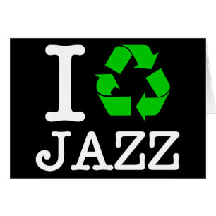 I Återvinna Jazz Hälsningskort