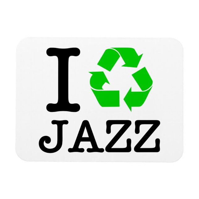 I Återvinna Jazz Magnet (Horisontell)