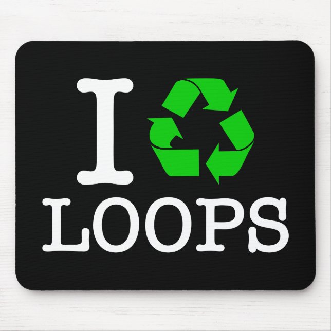 I Återvinna Loops Musmatta (Framsidan)