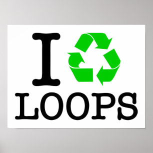 I Återvinna Loops Poster