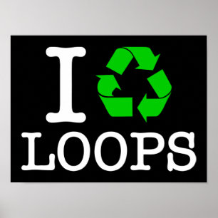 I Återvinna Loops Poster
